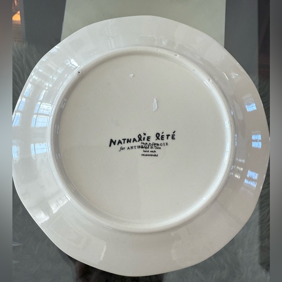 4 Colorful Parrot and Butterfly plates by Nathalie Lete’ for Anyhropologie - Picture 3 of 5